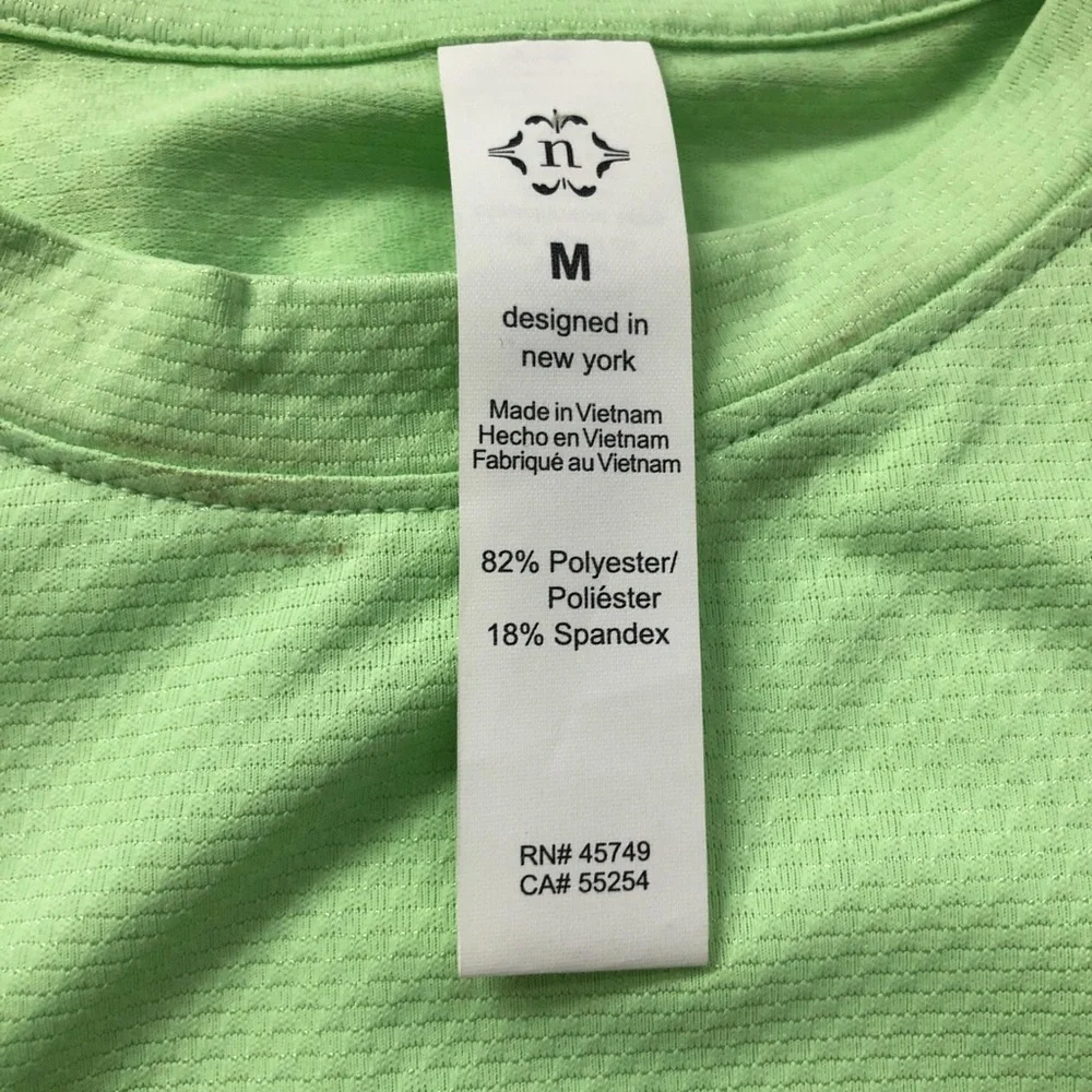 SOLD Nanette Lenore Paradise Green Activewear Tank Top (M) - Picture 2 of 6